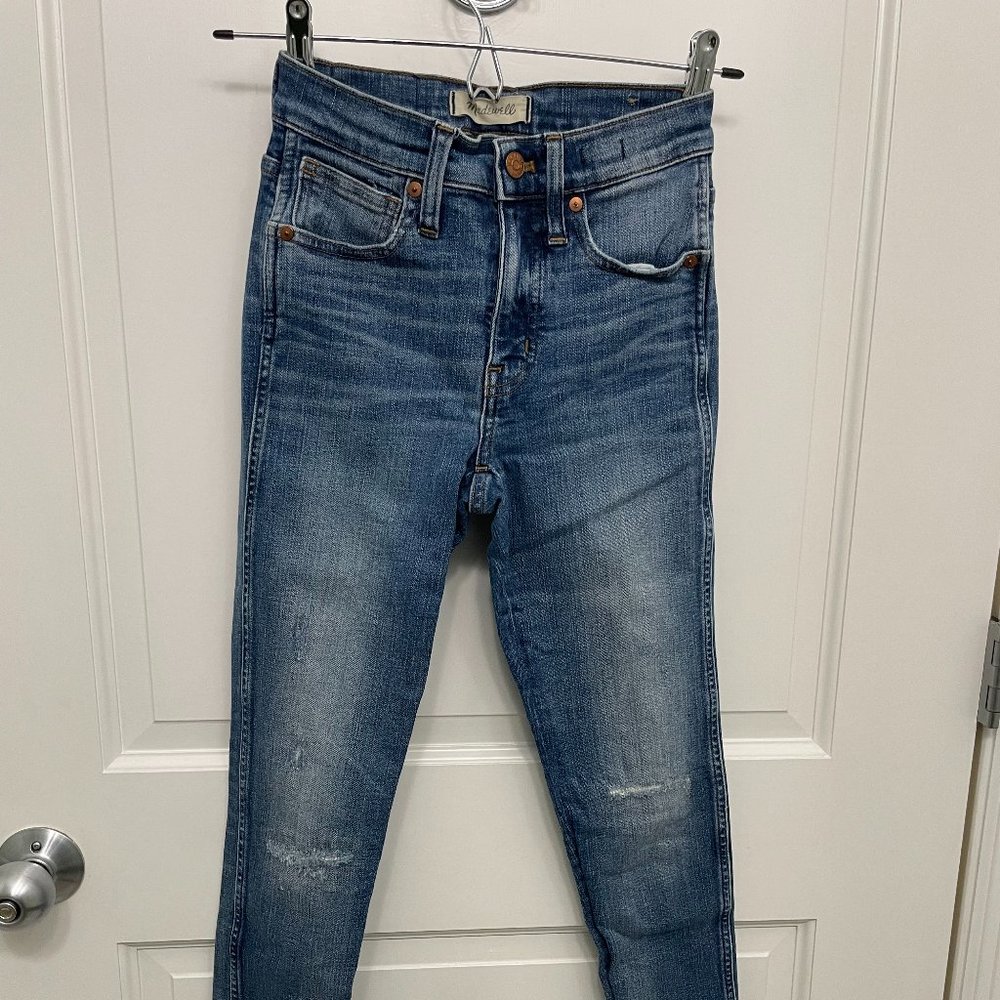Madewell 9" High-Rise Skinny Jeans, Medium Wash, Size 24